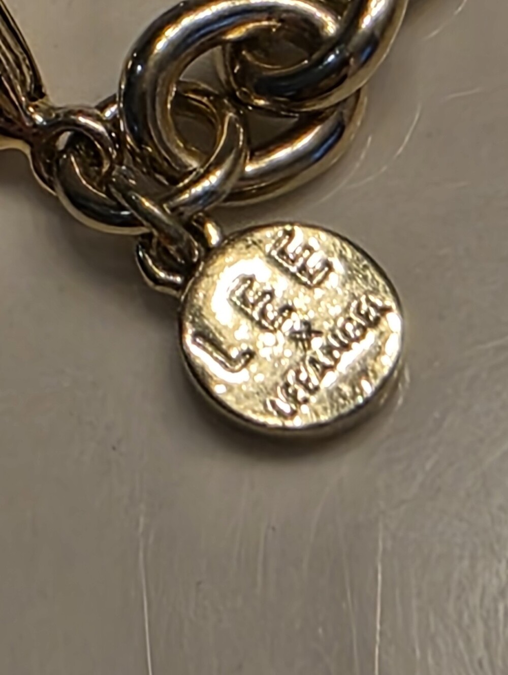 LEE By Lee Angel For Neiman Marcus Cabochon And Crystal 14k Gold Plated Necklace - Picture 2 of 16